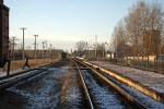 станция Кингисепп: Низкая платформа, вид в сторону Ивангорода