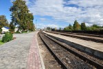 станция Воропаево: Вид с нового перрона в сторону Друи и Крулевщизны