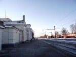 станция Луга I: Вид в сторону Пскова