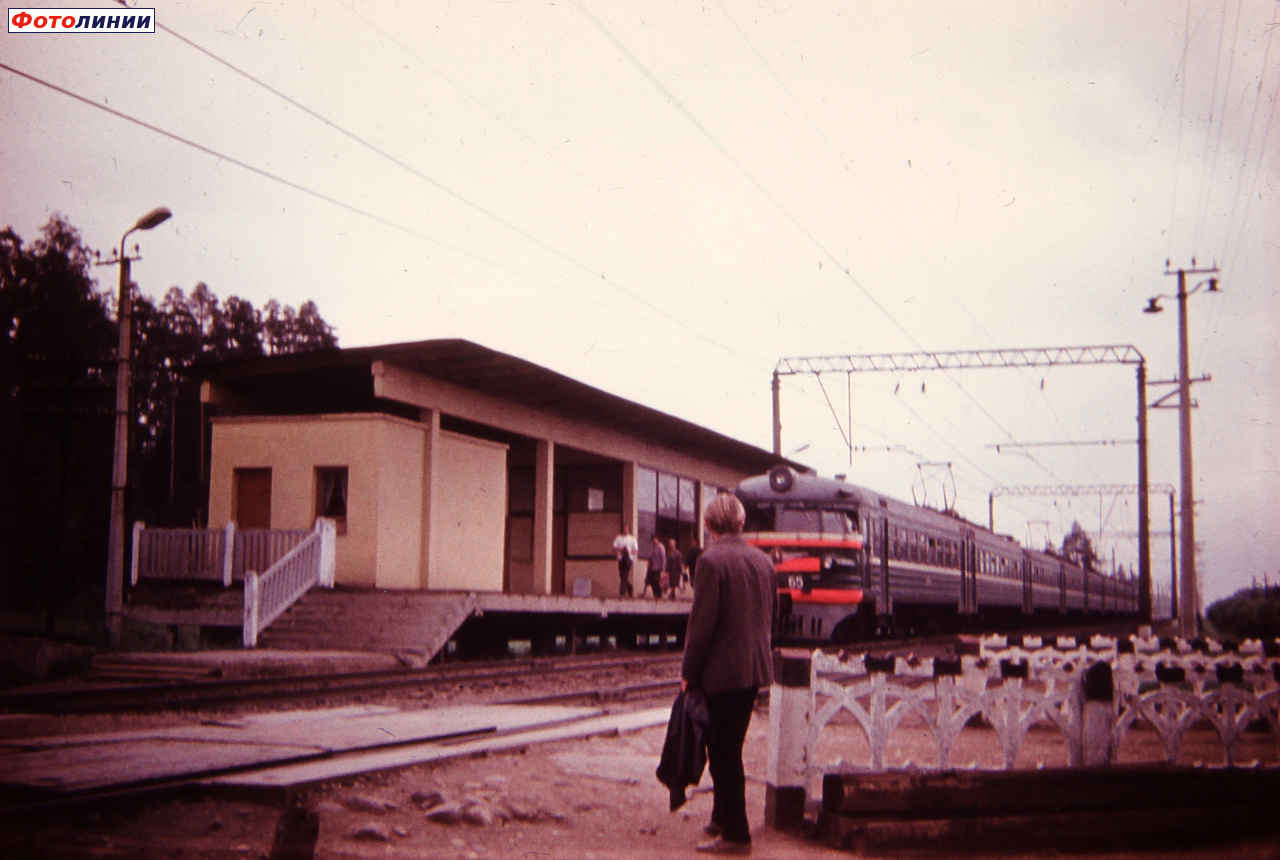 Вид остановочного пункта, 1974-1976 гг
