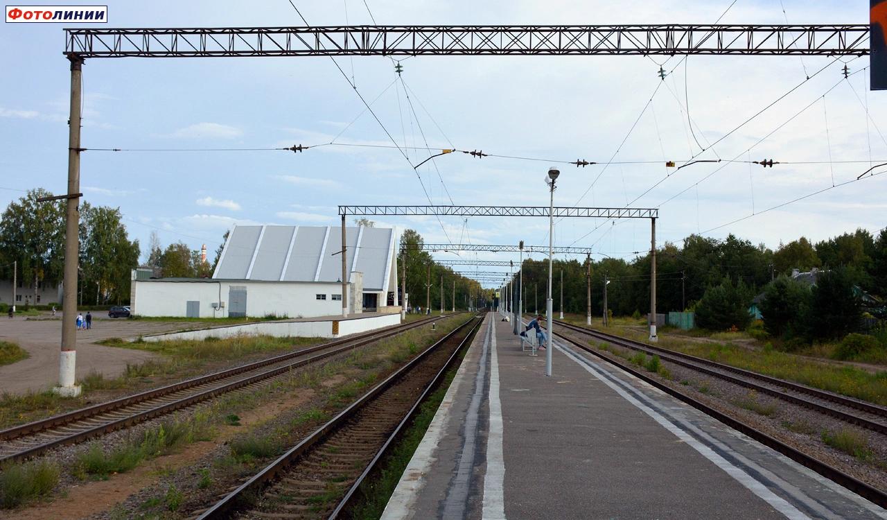 Вид с платформы в сторону Санкт-Петербурга