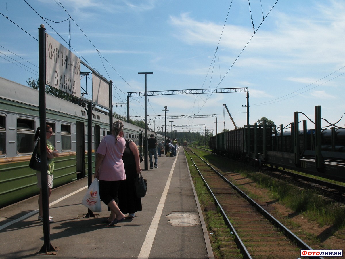 Платформа, вид в направлении Невской Дубровки