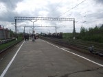 станция Петрокрепость: Вид в сторону Невской Дубровки