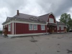 станция Приозерск: Здание вокзала со стороны города