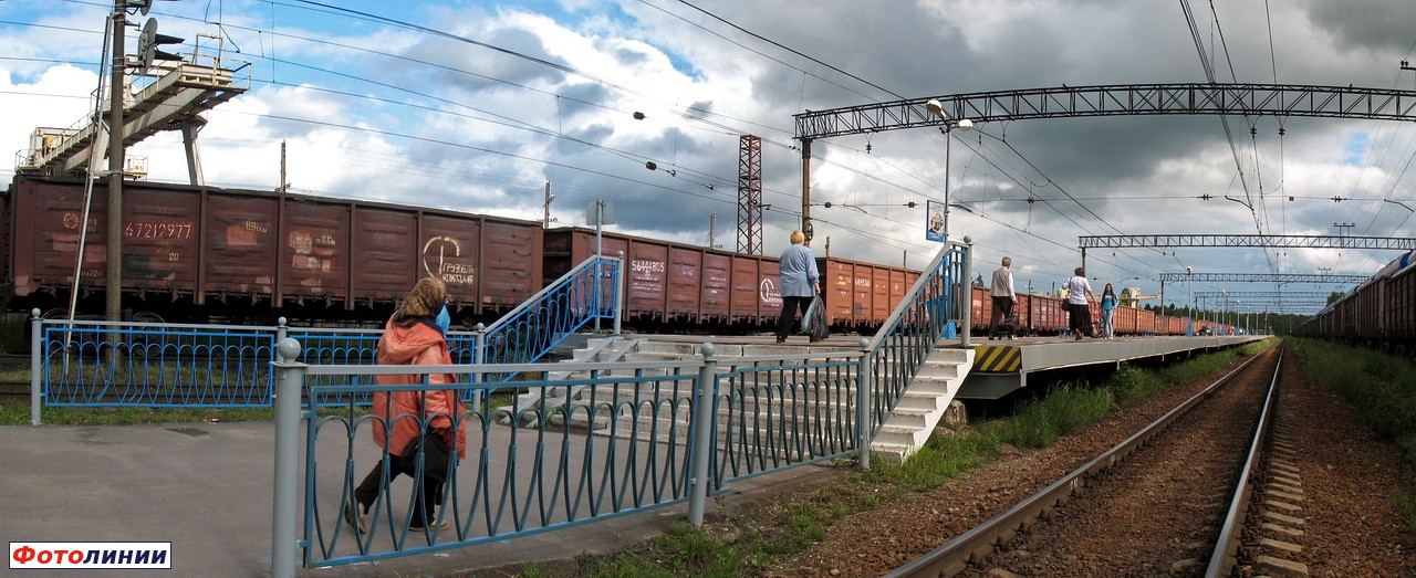 Платформа, вид со 2-ого пути в направлении С.-Петербурга