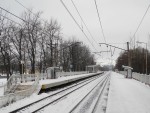 станция Ручьи: Вид с первой платформы в сторону Девяткино