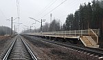 о.п. 67 км: Вид платформы приозерского направления в сторону Приозерска