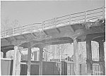Мост над станцией, повреждённый бомбардировкой