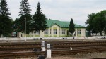станция Ельск: Пассажирское здание во время ремонта