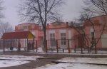 станция Словечно: Здание станции со стороны путей