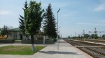 станция Ельск: Вид с первой платформы в сторону Словечно
