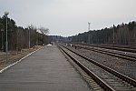 станция Михалки: Вид в сторону Словечно с платформы