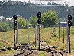 станция Мозырь: Выходные светофоры Ч3, Ч1, Ч2, Ч1. Этап электрификации