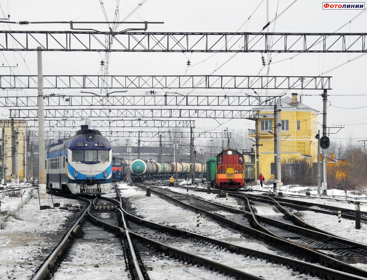 Вид станции со стороны ст. Бадаевская/Цветочная/Санкт-Петербург-Витебский Товарный