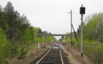 станция Калязин-Пост: Светофор Н5 в "савёловской" горловине (на пути со стороны Калязина)