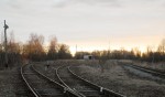 станция Васильевский Мох: Вид из чётной горловины (в сторону тупика)
