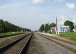 станция Останковичи: Вид в сторону Жлобина