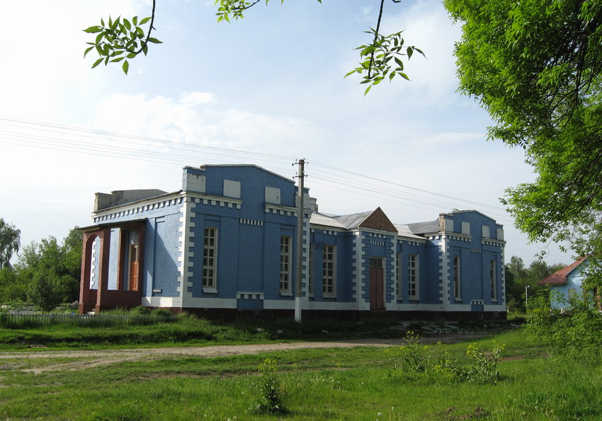 Вид пассажирского здания со стороны поселка Останковичи