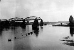 Взорванный мост через р.Березина