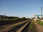 станция Светлогорск-на-Березине: Вид в сторону Калинкович