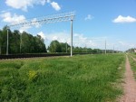 станция Жлобин-Подольский: Этапы работ по электрификации. Вид в сторону Жлобина
