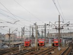 станция Москва-Пассажирская: Вид на платформы пригородных электропоездов
