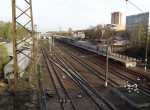 станция Химки: Платформа и вид в сторону Москвы