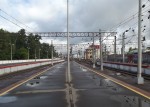 станция Москва-Пассажирская: Вид на пост ЭЦ и депо