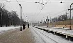 станция Химки: Вид в сторону Москвы с платформы № 2