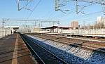 станция Ховрино: Вид в сторону Твери с платформы № 1