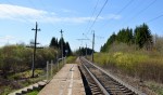 о.п. 15 км: Вид с платформы в сторону Чудово