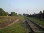 станция Брест-Полесский: Пути европейской колеи, вид на южную горловину