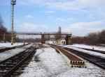 станция Переездная: Посадочные платформы, вид в сторону ст. Лисичанск
