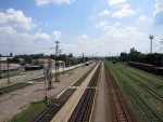 станция Славянск: Вид на пассажирскую часть станции