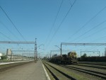 станция Краматорск: Вид в сторону Красного Лимана с третьей платформы
