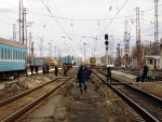 станция Славянск: Реконструкция станции, вид на восток