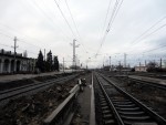 станция Славянск: Реконструкция станции, вид на восток