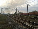 станция Гусаровка: Вид в сторону станции Барвенково
