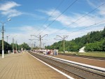станция Макеевка-Пассажирская: Вид в сторону ст. Ясиноватая