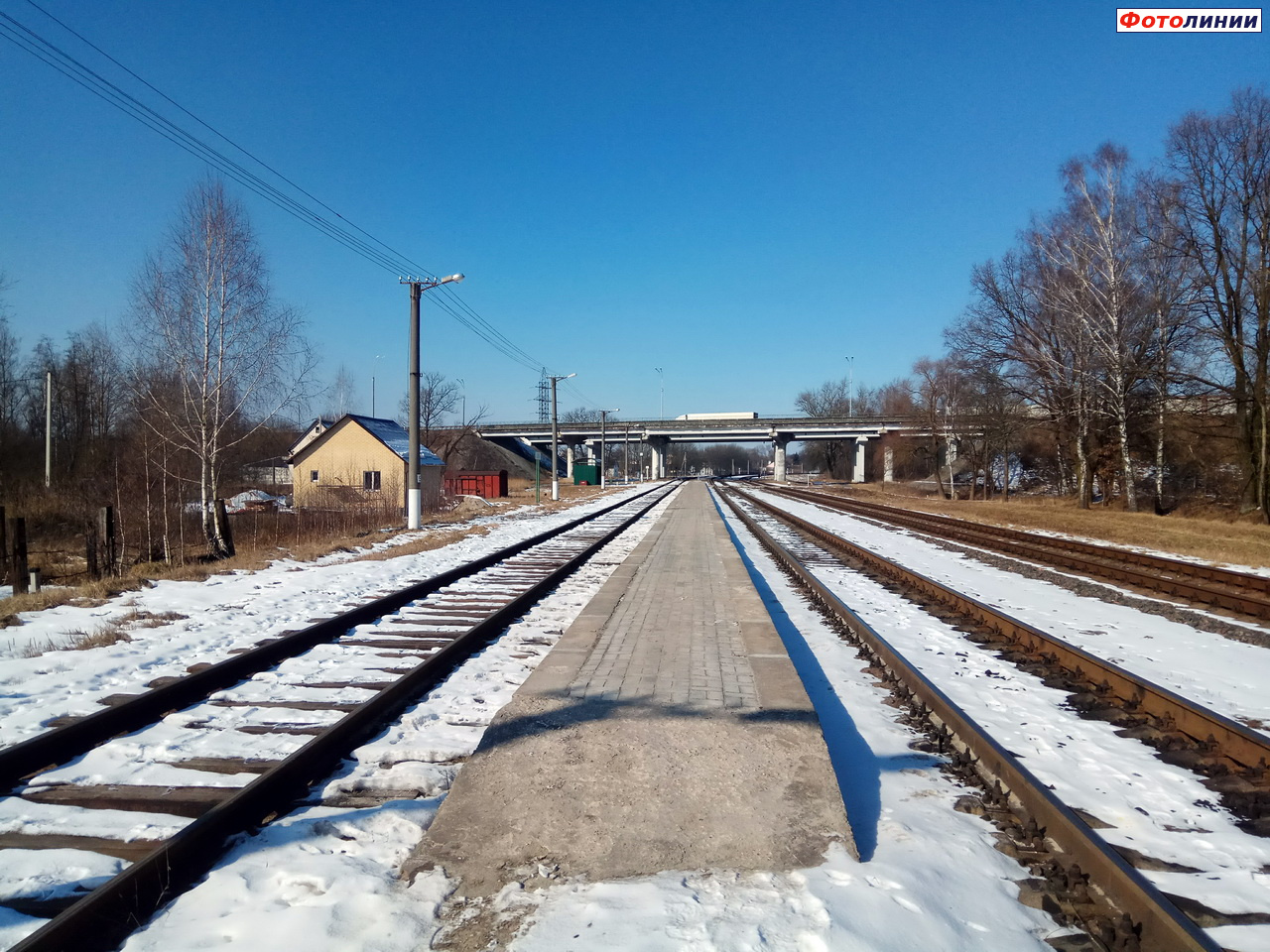 Вид платформы в сторону Высоко-Литовска