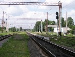 станция Кутейниково: Посадочные платформы, вид в сторону ст. Иловайск