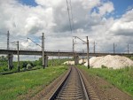 станция Северск: Пересечение с мостом чётного путим на Новозолотарёвку
