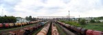 станция Северск: Вид в четном направлении (панорамное фото)