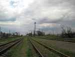станция Ступки: Вид в сторону ст. Артёмовск-I