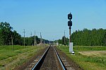 станция Парохонск: Входной светофор Н со стороны Лунинца