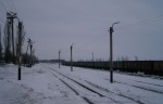 станция Мерцалово: Вид с пассажирской платформы в сторону станций Доброполье и Легендарная