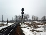 станция Кондрашевская: Входной светофор НК со стороны Кондрашевской-Новой