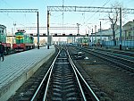 станция Луганск: Вид платформ в сторону Лутугино и Родаково