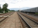 станция Воложин: Вид на Лиду с платформы