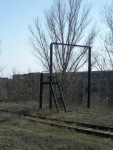 станция Орлова Слобода: Габаритные ворота на выходе с подъездного пути ЗЭМЗ